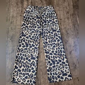 SHEIN Leopard Print Straight Leg Pants